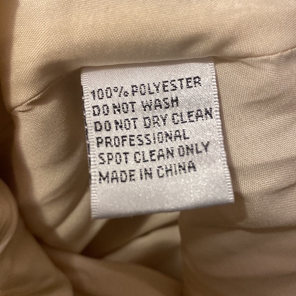 Irene by Mac duggal beautiful ball gown cream color size 12 very delicate fabric - Picture 8 of 8